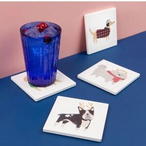 Danica Jubilee 4" Soak Up Coasters (Set of 4) | Yule Dogs